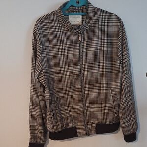 Denim & Flower Black and White Checkered Jacket
